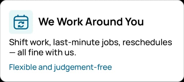 Flexible NVQ course scheduling for shift workers and last-minute changes