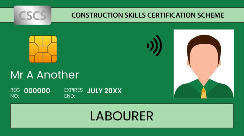 Image of a CSCS Green Card for Labourers
