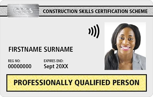 CSCS White Card - Professionally Qualified Person